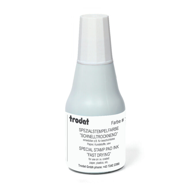 Штемпельная краска белая на спиртовой основе Trodat 7021 (25 мл)